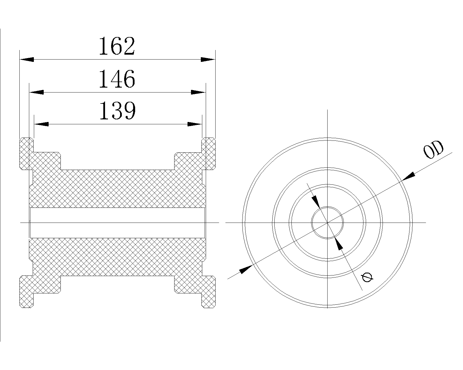 821 Series machined idler sprocket